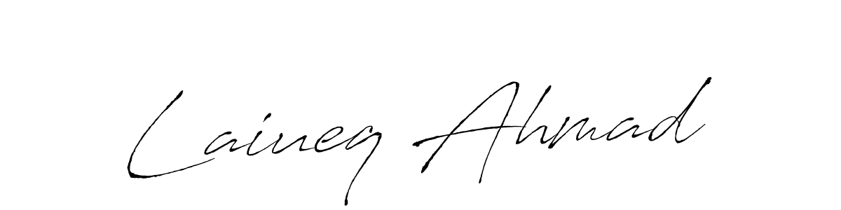 Design your own signature with our free online signature maker. With this signature software, you can create a handwritten (Antro_Vectra) signature for name Laiueq Ahmad. Laiueq Ahmad signature style 6 images and pictures png