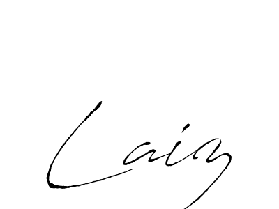 Design your own signature with our free online signature maker. With this signature software, you can create a handwritten (Antro_Vectra) signature for name Laiz. Laiz signature style 6 images and pictures png