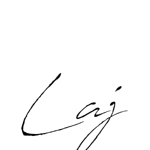 Design your own signature with our free online signature maker. With this signature software, you can create a handwritten (Antro_Vectra) signature for name Laj. Laj signature style 6 images and pictures png