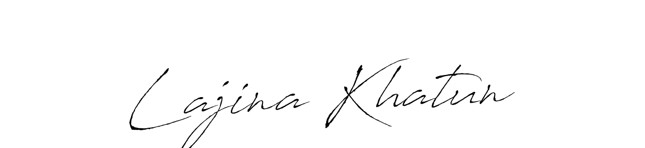 Create a beautiful signature design for name Lajina Khatun. With this signature (Antro_Vectra) fonts, you can make a handwritten signature for free. Lajina Khatun signature style 6 images and pictures png