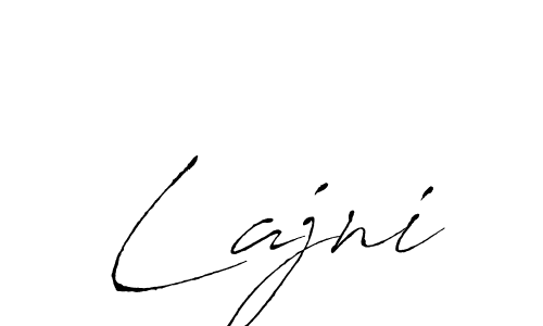 You should practise on your own different ways (Antro_Vectra) to write your name (Lajni) in signature. don't let someone else do it for you. Lajni signature style 6 images and pictures png
