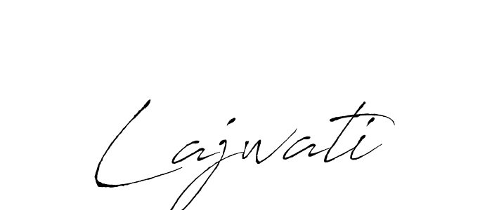 How to make Lajwati name signature. Use Antro_Vectra style for creating short signs online. This is the latest handwritten sign. Lajwati signature style 6 images and pictures png