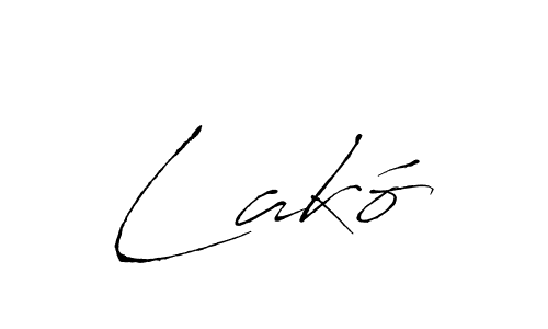 Once you've used our free online signature maker to create your best signature Antro_Vectra style, it's time to enjoy all of the benefits that Lakó name signing documents. Lakó signature style 6 images and pictures png