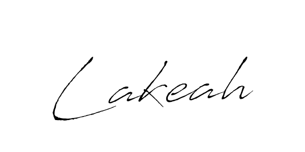 Use a signature maker to create a handwritten signature online. With this signature software, you can design (Antro_Vectra) your own signature for name Lakeah. Lakeah signature style 6 images and pictures png