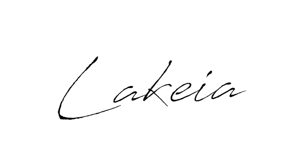 Design your own signature with our free online signature maker. With this signature software, you can create a handwritten (Antro_Vectra) signature for name Lakeia. Lakeia signature style 6 images and pictures png