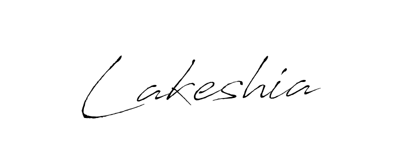 Lakeshia stylish signature style. Best Handwritten Sign (Antro_Vectra) for my name. Handwritten Signature Collection Ideas for my name Lakeshia. Lakeshia signature style 6 images and pictures png