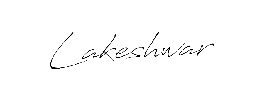 Use a signature maker to create a handwritten signature online. With this signature software, you can design (Antro_Vectra) your own signature for name Lakeshwar. Lakeshwar signature style 6 images and pictures png