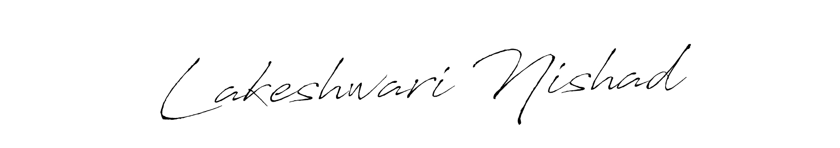 Antro_Vectra is a professional signature style that is perfect for those who want to add a touch of class to their signature. It is also a great choice for those who want to make their signature more unique. Get Lakeshwari Nishad name to fancy signature for free. Lakeshwari Nishad signature style 6 images and pictures png