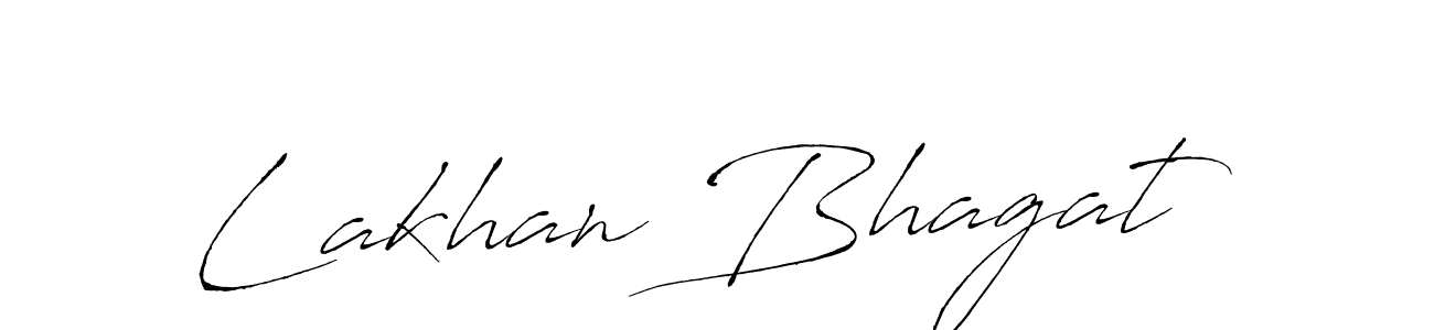 Design your own signature with our free online signature maker. With this signature software, you can create a handwritten (Antro_Vectra) signature for name Lakhan Bhagat. Lakhan Bhagat signature style 6 images and pictures png