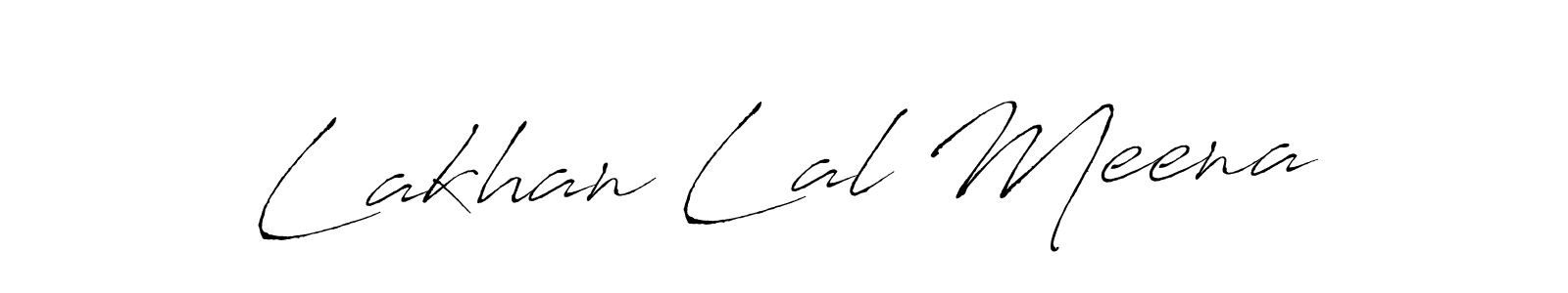 Make a beautiful signature design for name Lakhan Lal Meena. With this signature (Antro_Vectra) style, you can create a handwritten signature for free. Lakhan Lal Meena signature style 6 images and pictures png