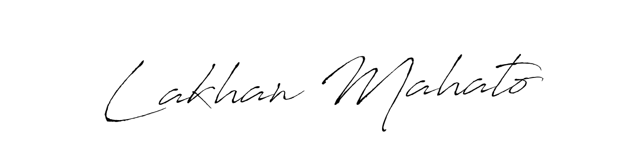 Design your own signature with our free online signature maker. With this signature software, you can create a handwritten (Antro_Vectra) signature for name Lakhan Mahato. Lakhan Mahato signature style 6 images and pictures png
