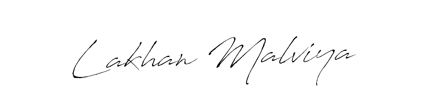 Lakhan Malviya stylish signature style. Best Handwritten Sign (Antro_Vectra) for my name. Handwritten Signature Collection Ideas for my name Lakhan Malviya. Lakhan Malviya signature style 6 images and pictures png