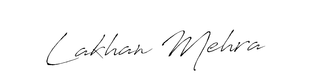 Create a beautiful signature design for name Lakhan Mehra. With this signature (Antro_Vectra) fonts, you can make a handwritten signature for free. Lakhan Mehra signature style 6 images and pictures png