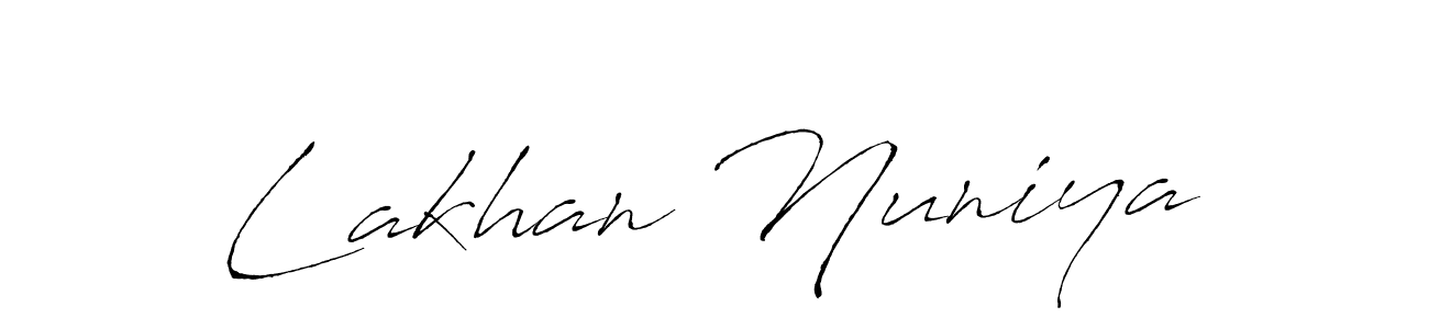 Make a beautiful signature design for name Lakhan Nuniya. Use this online signature maker to create a handwritten signature for free. Lakhan Nuniya signature style 6 images and pictures png