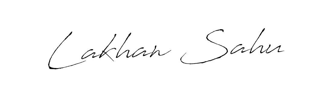 Create a beautiful signature design for name Lakhan Sahu. With this signature (Antro_Vectra) fonts, you can make a handwritten signature for free. Lakhan Sahu signature style 6 images and pictures png