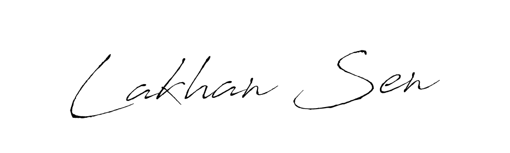 Lakhan Sen stylish signature style. Best Handwritten Sign (Antro_Vectra) for my name. Handwritten Signature Collection Ideas for my name Lakhan Sen. Lakhan Sen signature style 6 images and pictures png