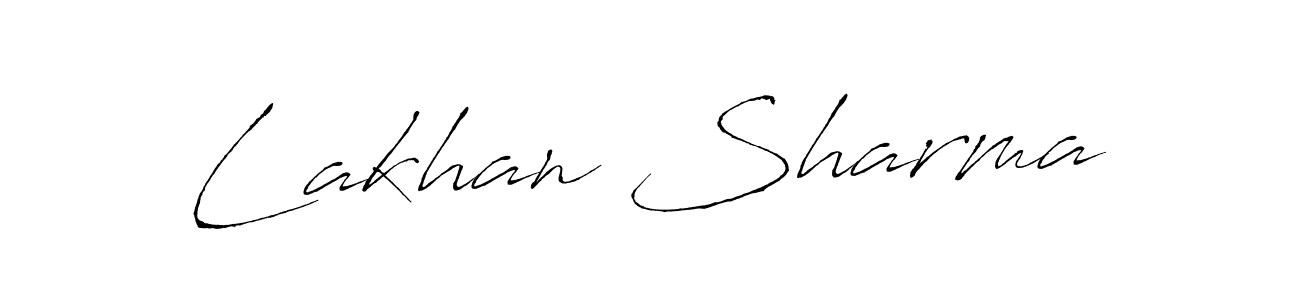 Lakhan Sharma stylish signature style. Best Handwritten Sign (Antro_Vectra) for my name. Handwritten Signature Collection Ideas for my name Lakhan Sharma. Lakhan Sharma signature style 6 images and pictures png