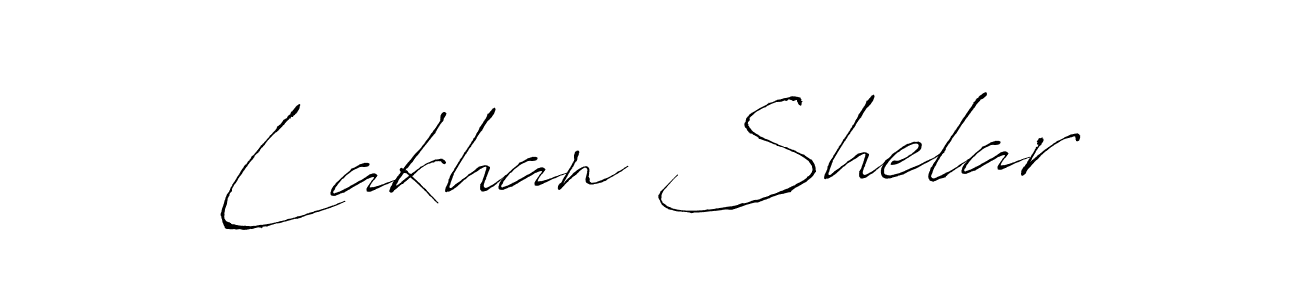 Design your own signature with our free online signature maker. With this signature software, you can create a handwritten (Antro_Vectra) signature for name Lakhan Shelar. Lakhan Shelar signature style 6 images and pictures png