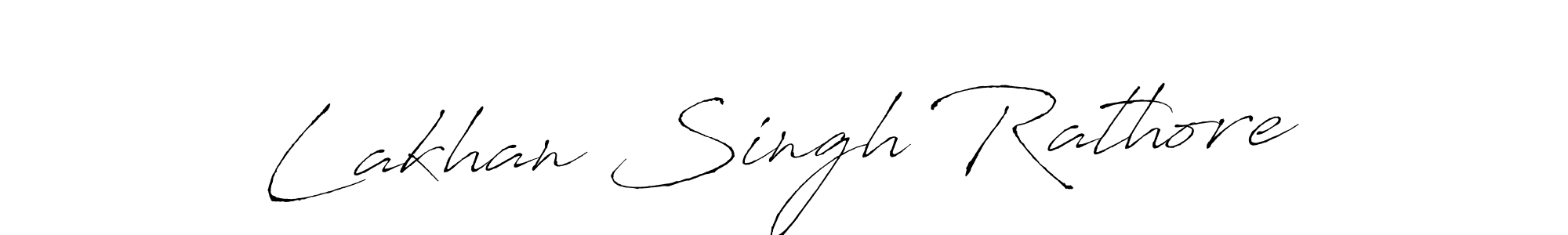 Create a beautiful signature design for name Lakhan Singh Rathore. With this signature (Antro_Vectra) fonts, you can make a handwritten signature for free. Lakhan Singh Rathore signature style 6 images and pictures png
