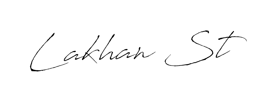 Similarly Antro_Vectra is the best handwritten signature design. Signature creator online .You can use it as an online autograph creator for name Lakhan St. Lakhan St signature style 6 images and pictures png