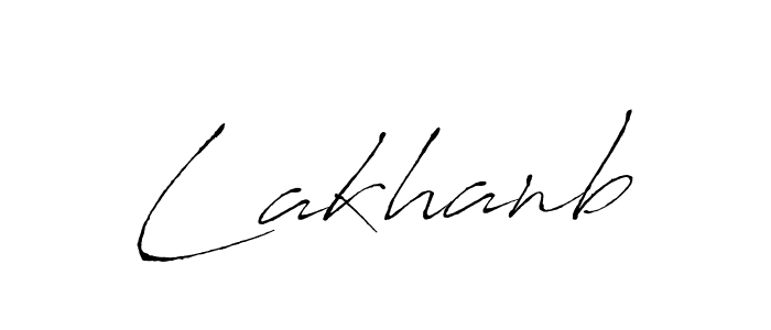 How to make Lakhanb name signature. Use Antro_Vectra style for creating short signs online. This is the latest handwritten sign. Lakhanb signature style 6 images and pictures png