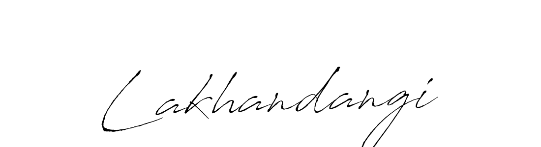 Make a beautiful signature design for name Lakhandangi. With this signature (Antro_Vectra) style, you can create a handwritten signature for free. Lakhandangi signature style 6 images and pictures png