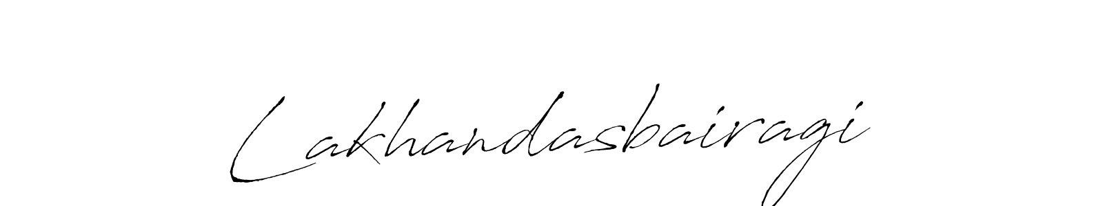 How to make Lakhandasbairagi name signature. Use Antro_Vectra style for creating short signs online. This is the latest handwritten sign. Lakhandasbairagi signature style 6 images and pictures png