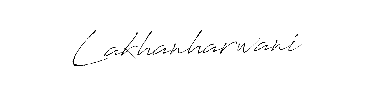 Design your own signature with our free online signature maker. With this signature software, you can create a handwritten (Antro_Vectra) signature for name Lakhanharwani. Lakhanharwani signature style 6 images and pictures png