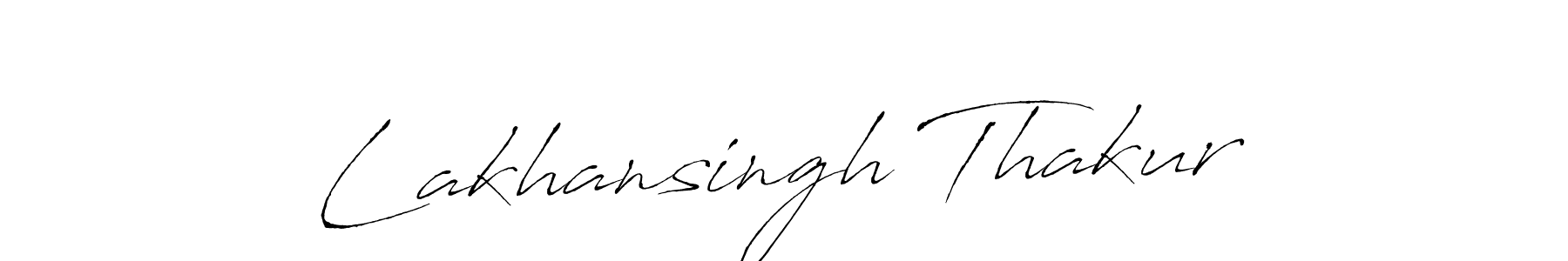 How to make Lakhansingh Thakur signature? Antro_Vectra is a professional autograph style. Create handwritten signature for Lakhansingh Thakur name. Lakhansingh Thakur signature style 6 images and pictures png