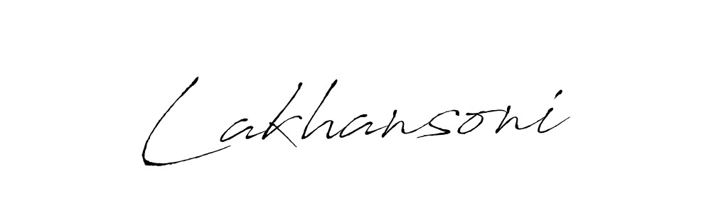 Lakhansoni stylish signature style. Best Handwritten Sign (Antro_Vectra) for my name. Handwritten Signature Collection Ideas for my name Lakhansoni. Lakhansoni signature style 6 images and pictures png