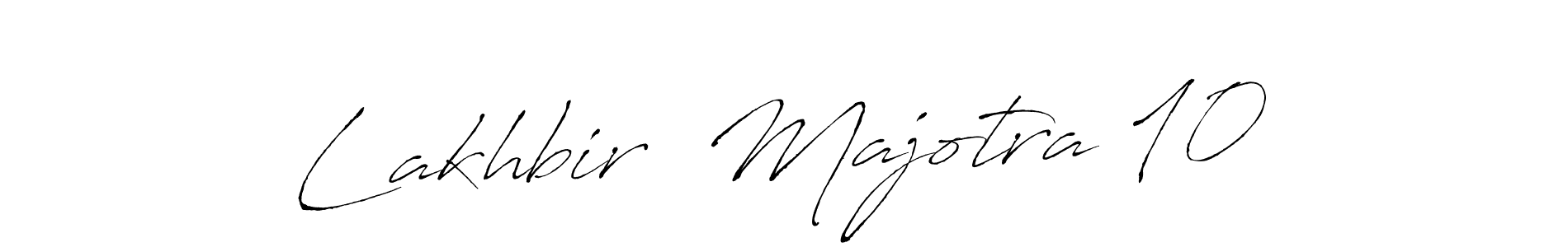 Also we have Lakhbir  Majotra 10 name is the best signature style. Create professional handwritten signature collection using Antro_Vectra autograph style. Lakhbir  Majotra 10 signature style 6 images and pictures png