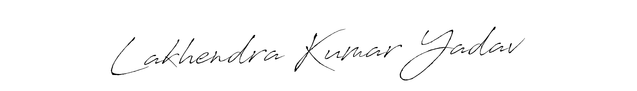 Make a beautiful signature design for name Lakhendra Kumar Yadav. With this signature (Antro_Vectra) style, you can create a handwritten signature for free. Lakhendra Kumar Yadav signature style 6 images and pictures png