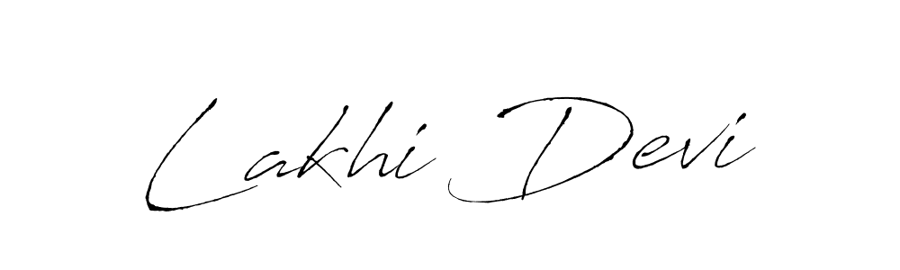 Antro_Vectra is a professional signature style that is perfect for those who want to add a touch of class to their signature. It is also a great choice for those who want to make their signature more unique. Get Lakhi Devi name to fancy signature for free. Lakhi Devi signature style 6 images and pictures png