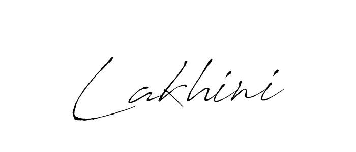 Make a beautiful signature design for name Lakhini. With this signature (Antro_Vectra) style, you can create a handwritten signature for free. Lakhini signature style 6 images and pictures png