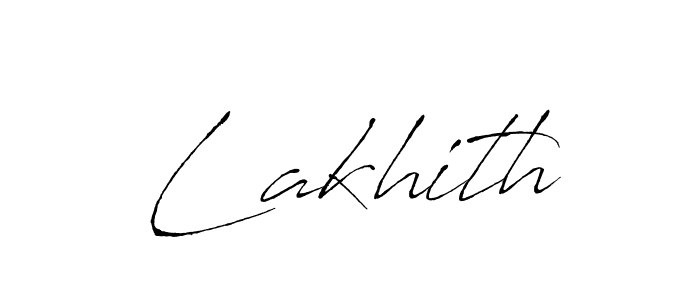 How to make Lakhith signature? Antro_Vectra is a professional autograph style. Create handwritten signature for Lakhith name. Lakhith signature style 6 images and pictures png