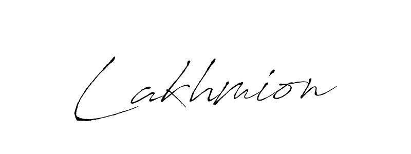 Make a beautiful signature design for name Lakhmion. With this signature (Antro_Vectra) style, you can create a handwritten signature for free. Lakhmion signature style 6 images and pictures png