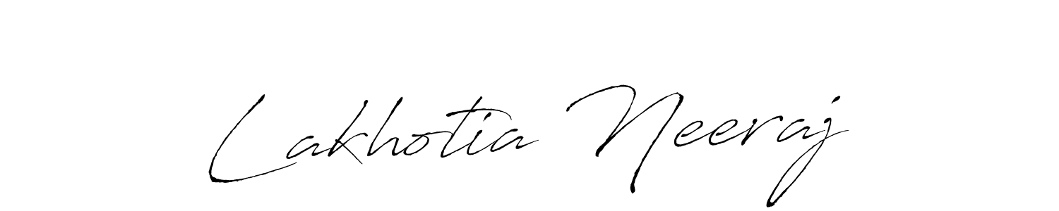 Lakhotia Neeraj stylish signature style. Best Handwritten Sign (Antro_Vectra) for my name. Handwritten Signature Collection Ideas for my name Lakhotia Neeraj. Lakhotia Neeraj signature style 6 images and pictures png