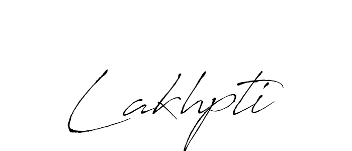 Use a signature maker to create a handwritten signature online. With this signature software, you can design (Antro_Vectra) your own signature for name Lakhpti. Lakhpti signature style 6 images and pictures png