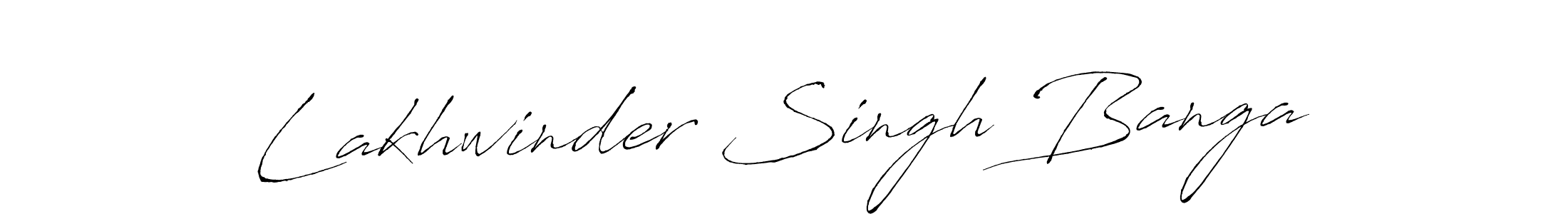 It looks lik you need a new signature style for name Lakhwinder Singh Banga. Design unique handwritten (Antro_Vectra) signature with our free signature maker in just a few clicks. Lakhwinder Singh Banga signature style 6 images and pictures png