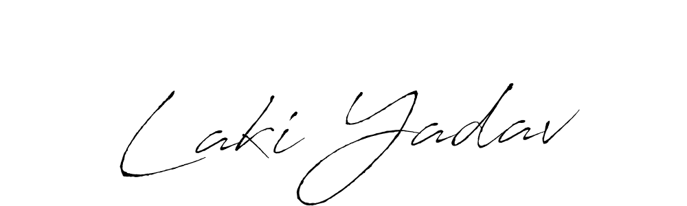 Also we have Laki Yadav name is the best signature style. Create professional handwritten signature collection using Antro_Vectra autograph style. Laki Yadav signature style 6 images and pictures png