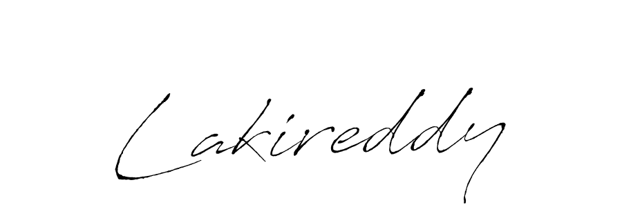 Design your own signature with our free online signature maker. With this signature software, you can create a handwritten (Antro_Vectra) signature for name Lakireddy. Lakireddy signature style 6 images and pictures png