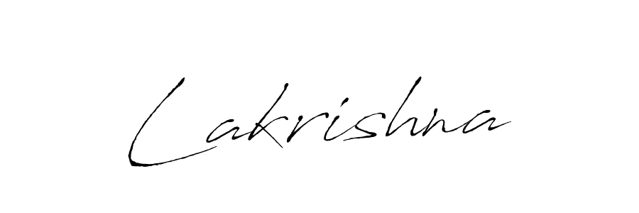 Create a beautiful signature design for name Lakrishna. With this signature (Antro_Vectra) fonts, you can make a handwritten signature for free. Lakrishna signature style 6 images and pictures png