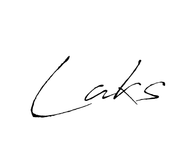 Design your own signature with our free online signature maker. With this signature software, you can create a handwritten (Antro_Vectra) signature for name Laks. Laks signature style 6 images and pictures png