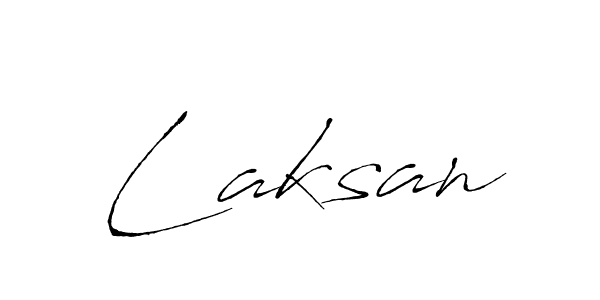 How to make Laksan name signature. Use Antro_Vectra style for creating short signs online. This is the latest handwritten sign. Laksan signature style 6 images and pictures png