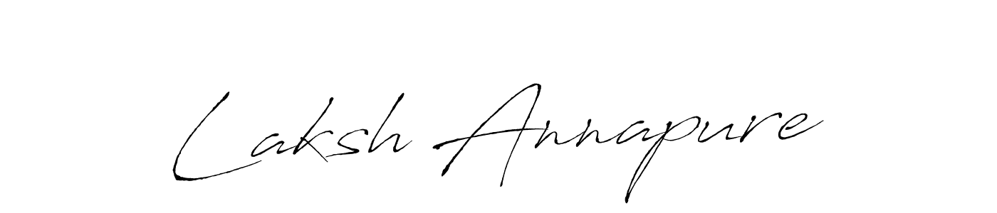 Make a beautiful signature design for name Laksh Annapure. With this signature (Antro_Vectra) style, you can create a handwritten signature for free. Laksh Annapure signature style 6 images and pictures png