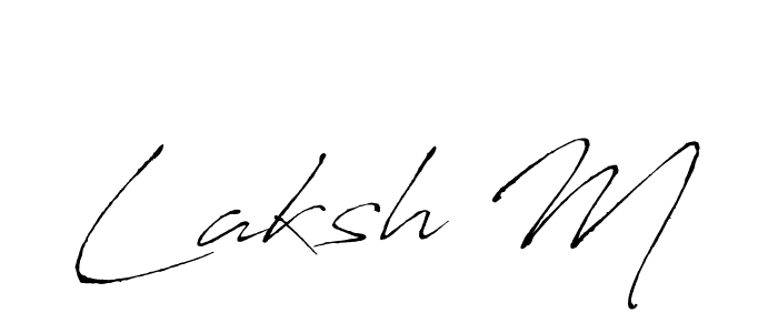 Best and Professional Signature Style for Laksh M. Antro_Vectra Best Signature Style Collection. Laksh M signature style 6 images and pictures png