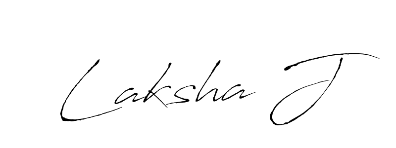 Once you've used our free online signature maker to create your best signature Antro_Vectra style, it's time to enjoy all of the benefits that Laksha J name signing documents. Laksha J signature style 6 images and pictures png