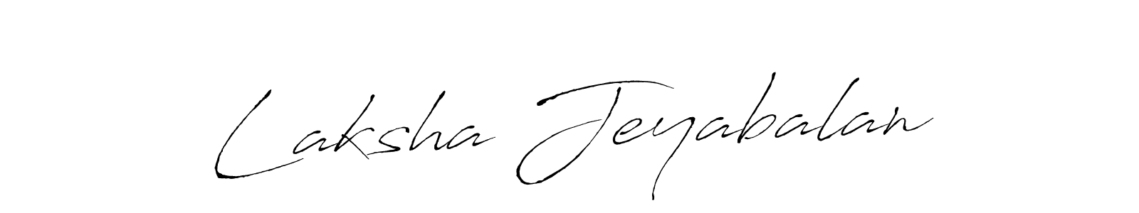 Laksha Jeyabalan stylish signature style. Best Handwritten Sign (Antro_Vectra) for my name. Handwritten Signature Collection Ideas for my name Laksha Jeyabalan. Laksha Jeyabalan signature style 6 images and pictures png