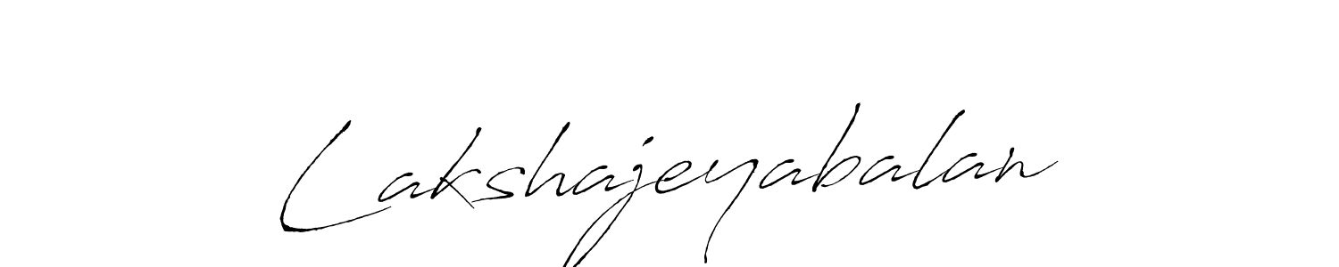 Make a beautiful signature design for name Lakshajeyabalan. With this signature (Antro_Vectra) style, you can create a handwritten signature for free. Lakshajeyabalan signature style 6 images and pictures png