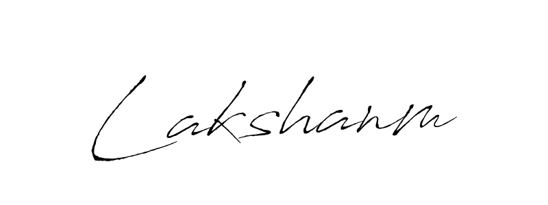 Lakshanm stylish signature style. Best Handwritten Sign (Antro_Vectra) for my name. Handwritten Signature Collection Ideas for my name Lakshanm. Lakshanm signature style 6 images and pictures png